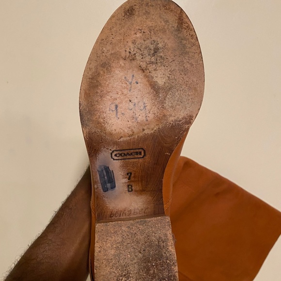 Coach Natale Whiskey Color Riding Boots - Picture 3 of 7